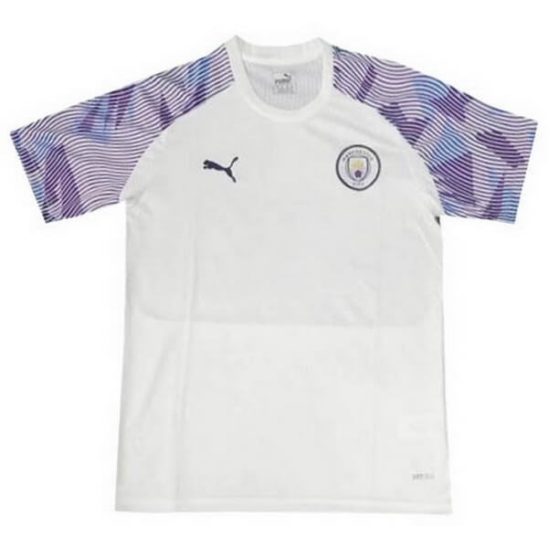 Camiseta de Entrenamiento Manchester City 2020-21 Blanco Purpura